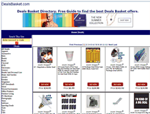 Tablet Screenshot of dealsbasket.com